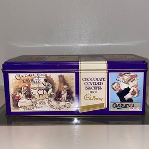 Cadbury's Chocolate Covered Biscuits Tin from 1990's Old World Style